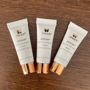 Vivier Hexam gentle cleanser sample bundle of 3 (3x5ml)
